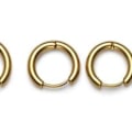 Miniatyrbilde 5 av 5: Brand X Hoop Ørepynt Kirurgisk Rustfritt Stål 8 Mm 10 Mm 12 Mm Gold-8/10/12mm