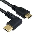 Miniatyrbilde 2 av 3: 25cm Data Adapter Type C til Mini Micro 5 Pin USB-kabel OTG-konverter Høy hastighet