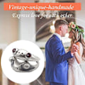 Miniatyrbillede 4 af 5: 2 stk. Frø Åbne Ringe Til Kvinder Led Stablet Ring Punk Ring Til Jul