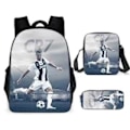 Pikkukuva 1 / 4: 3 kpl/setti jalkapallo tähti reppu opiskelija koululaukku 20 backpack