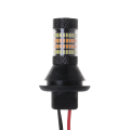 Miniatyrbilde 4 av 5: 2 stk Bau15s 96-LED 3014 50W Dual-color Switchback LED Drl Blinklyssett