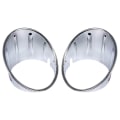 Miniatyrbilde 1 av 5: Forkrommet tåkelysdeksel foran støtfangerlist 51117248791 for Mini Cooper R55 R56 R57 R58 R59