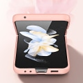 Miniatyrbillede 5 af 5: Skin Feel Solid Color Hinge Protection Shockproof Case For Samsung Galaxy Z Flip 5 Black