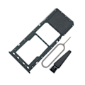 Miniatyrbilde 1 av 5: SIM-holder-spor for Galaxy A20 SM-A205U SIM-kortspor-kontakt