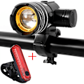 Pikkukuva 1 / 3: Z30 15000lm T6 LED-valo polkupyörään/pyörään/valosarja USB-ladattava otsalamppu/taskulamppu vedenpitävä zoomaava polkupyörän valo Front light +056 Tail light