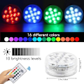 Miniatyrbillede 3 af 5: Dykke RGB LED-lys, 4 pakker 13 LED-pool-lys Vandtæt