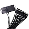 Miniatyrbillede 4 af 5: 24-pins 20+4-pins Dobbelt PSU ATX Strømforsyningsadapterkabel til Synkron Start Mining