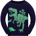 Miniatyrbild 2 av 5: Pojkpyjamas Set Dinosaurie Tryck Barn Pyjamas Långärmad Bomull Sovkläder Toppar & Byxor Nattkläder Barn Outfit