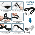 Miniatyrbillede 4 af 5: 8 stk. pool cover rulle rulle stropper og clips ruller pool sol cover rulle til nedgravet pool rulle solrør