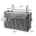 Miniatyrbillede 3 af 3: Hængende Opbevaringspose til Sengen, Lomme Opbevaringspose, Garderobe Organizer, Canvas Soveværelse, Badeværelse, Magasin Opbevaring, Organizer Pose Ns2