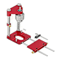 Miniatyrbillede 1 af 4: Træbearbejdningsboringslokaliseringsværktøjer - Linjeboringsguide med 1/4 hexbit til bor (Auto Portable Drill Press, 1/2 kapacitet)
