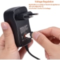 Miniatyrbilde 5 av 5: Casle Eu-kontakt, 30 W, universell AC-adapter, 3 V, 4,5 V, 5 V, 6 V, 7,5 V, 9 V, 12 V, AC DC, lader med 5 V, 2,1 USB-port