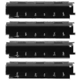 Miniatyrbilde 1 av 4: 4-pakks Gassgrill Varmeskjoldplater, BBQ-brennerdeksel, Varmertelt, Flammetemmer, Reservedeler for Master Chef, Charbroil, Kenmore, Master Forge