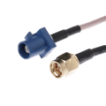 Miniatyrbilde 5 av 5: Fakra C-adapterplugg til Sma hann GPS-antenneforlengelseskabel Rg316 Pigtail
