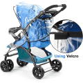 Miniatyrbild 5 av 5: Regnskydd för barnvagn, Regnskydd för barnvagn, Universal Regnskydd för Shopper, Jogger eller Buggy Barnvagn med Sufflett