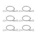 Miniatyrbilde 1 av 5: 6 stk. Heavy Duty Rustfritt Stål Wire Tau, 2m Justerbar Bildeoppheng Wire For Speil H