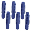 Miniatyrbillede 1 af 4: 6 stk. Roller Lazy Curler Koreanske Hårklemmer Hårstyling Værktøjer Elektrisk Dark blue fluffy clip *6