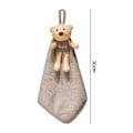 Pikkukuva 2 / 4: Pyyhe Korallifleece Ripustuspyyhe Kylpyhuoneen Ripustuspyyhe Grey Bear hand towel