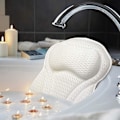 Pikkukuva 1 / 5: Luksus kylpytyyny, ergonominen kylpyammeen spa-tyyny 4d Air Mesh -teknologialla ja 6 imukupilla, tukee päätä, selkää, olkapäätä ja niskaa, sopii kaikille