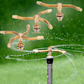 Miniatyrbillede 3 af 4: 4-armet roterende plænesprinkler 360-graders automatisk rotation Br