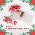 Miniatyrbillede 1 af 5: Batteridrevne Fe-lys, 2m 20 Led Jule-lys, Soveværelse Fe-lys, 2 Tilstande (varm Hvid)