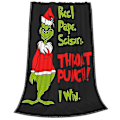 Miniatyrbillede 1 af 5: The Grinch tæppe blødt hyggeligt gaver julefest soveværelse dekoration 2