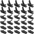 Miniatyrbilde 1 av 5: 100 stk teltklips teltduk klips, plast teltklips teltduk klips, svarte teltduk klips for campingtelt, utendørsaktiviteter, 3,2 * 1 * 1,3 cm