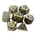 Miniatyrbillede 2 af 5: 7 Stykker Polyhedriske Metal Terninger Til D&d Pathfinder Rpg Spil 05