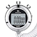 Miniatyrbillede 1 af 5: Stopur Metal Stopur Timer Med Baggrundsbelysning 1/100 Sekunders Præcision 2 Omløbshuk Digital Stopur