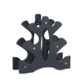 Miniatyrbilde 2 av 3: Trekantet Hantel Rack Stativ 3 Nivå Vekt Hoder 23x22.5x8.5cm For Hjem Gym Trening