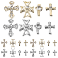 Miniatyrbillede 1 af 4: 80 stk. kryds negle charms negle sten 3d negle perler kvinder