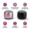 Miniatyrbillede 3 af 5: Bærbar Mini Højttaler Bluetooth Trådløs Højttaler, Med Mikrofon, Robust Metal Skal, Led Lys, 5 Timers Spilletid, Kan Parres Med Stereo Sur