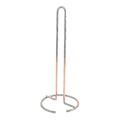 Miniatyrbillede 1 af 5: Toiletpapirholder i rustfrit stål med metalbelægning (33 x 12,8 cm) til køkken, toilet, badeværelse (rosenguld)