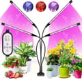 Full Spectrum inomhus växtlampor, 80 LED växtlampor växtlampor med timer