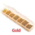 Miniatyrbild 3 av 5: En uppsättning låda 3 4 5 6 7 8 10mm brons guld silver pläterade öppna hoppringar delade ringar länkögla för DIY smyckestillverkning 1450pcs Set Silver