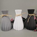 Miniatyrbillede 5 af 5: Vase Dekorativ Vase til Bryllupper, Festivaler og Fester 17 * 10 * 7cm Sort 2 Stk black