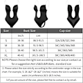 Miniatyrbild 6 av 6: Kvinnors rygglösa formande kläder djup V-ringad body shaper för klänning med låg rygg Dark Skin Tone 3XL