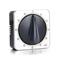 Miniatyrbild 1 av 5: Kök Nedräkningstimer Magnetisk 60 Minuters Uppdragbar Mekanisk Timer Rostfritt Stål För Hembakning Matlagning Ugn