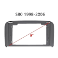 Miniatyrbillede 4 af 5: 2din bilradio fascia til S80 1998-2006 Dvd rammeplade adapter montering instrumentbræt inat B