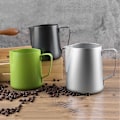 Miniatyrbillede 2 af 5: Kaffe Mælkekande Rustfrit Stål Skumkande Træk Blomst Kop Kaffe Latte Art Mælkeskum Kaffe