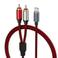 Miniatyrbillede 1 af 3: USB Type C til 2 RCA Lydkabel Type-C RCA Kabel, (1m/3ft)