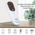 Miniatyrbillede 4 af 4: Noyafa bærbar formaldehyddetektor Indendørs luftkvalitetsmonitor Hcho og Tvoc-monitor med hørbar alarm LED-indikator til hjemmet Hvac-system