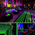 Miniatyrbilde 1 av 5: Bomullsremser Neon Party Tape Sikkerhetsvarsel Neon Tape UV Tape Scene Rekvisitter Bryllup Hjem