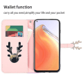 Miniatyrbillede 3 af 5: Etui til Xiaomi Mi 10t/ Mi 10t Pro Hjortedesigner Mønster Læder Cover