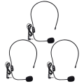 Miniatyrbillede 1 af 3: 3 stk. Trådheadset Letvægts Headset Mikrofon Ørehage Mic Stemmeforstærker Mic Øre Mikrofon Headset Ledningsført Mikrofon