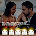 Miniatyrbillede 5 af 5: 18 stk. Solcelled Teelys Lys Flammeløse Udendørs Led Vandtætte Genopladelige Lys (1,5 X 1,4