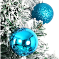 Miniatyrbilde 2 av 4: 24 stk julekulepynt til jul juletre - Mini Shatter lake blue