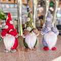 Miniatyrbillede 2 af 5: 3 stk Håndlavede Julegonk Dværg Elf Figurer Til Borddekoration