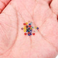 Miniatyrbilde 2 av 5: 1800 stk 2,5 mm Sølv Hulldeksel Krystall Gjennomsiktig Perle Tsjekkisk Glass Frøperler