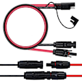 Miniatyrbillede 3 af 4: Solbatteri SAE til adapter 2-polet stikforlænger inverter PVC